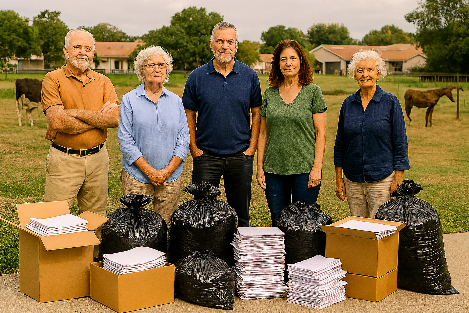 גריסת מסמכים לקיבוצים