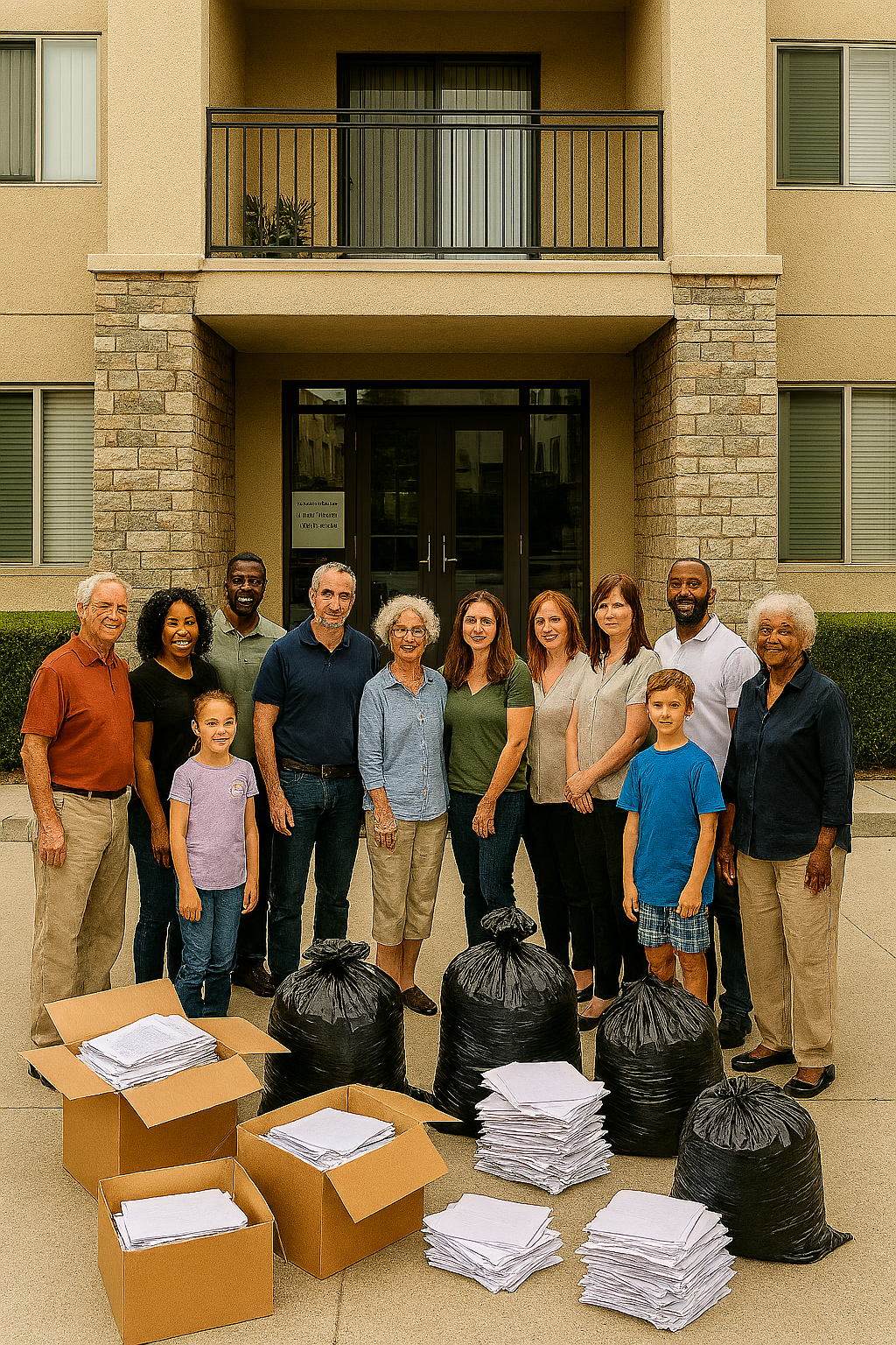 גריסת מסמכים לבניינים