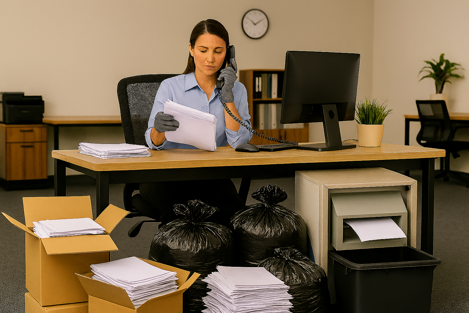 גריסת מסמכים על בסיס קבוע