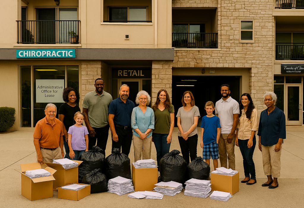 גריסת מסמכים לקבוצות