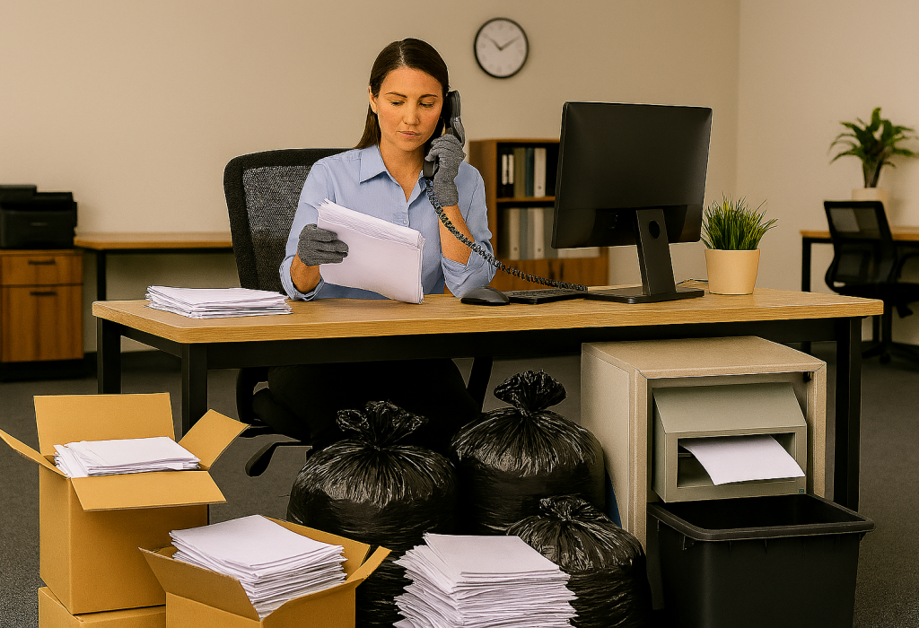 גריסת מסמכים על בסיס קבוע